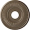 Ekena Millwork Berkshire Ceiling Medallion (Fits Canopies up to 7"), 15 3/4"OD x 3 7/8"ID x 3/4"P, Warm Silver CM15BEWSS - alternate 1
